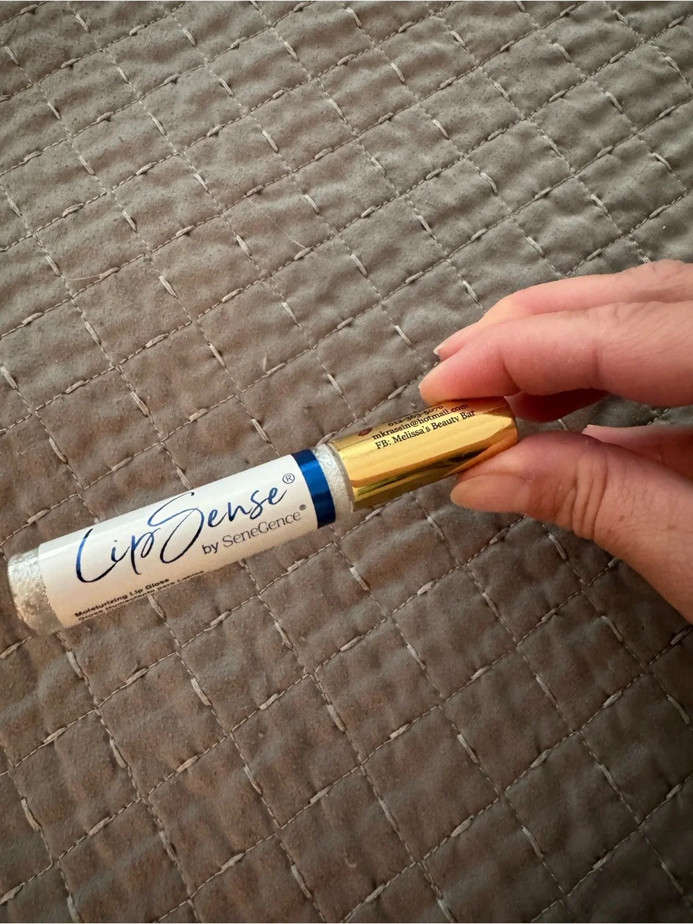 Silver Glitter Lip Gloss by Senegence